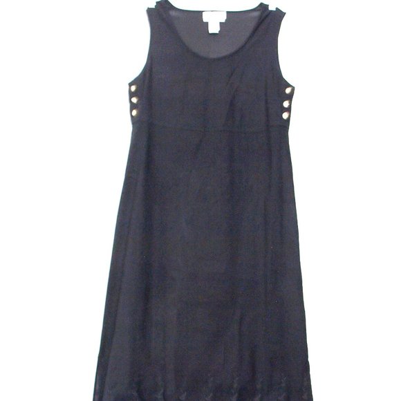 JA Studio Long Black Dress Size Medium - Picture 4 of 11
